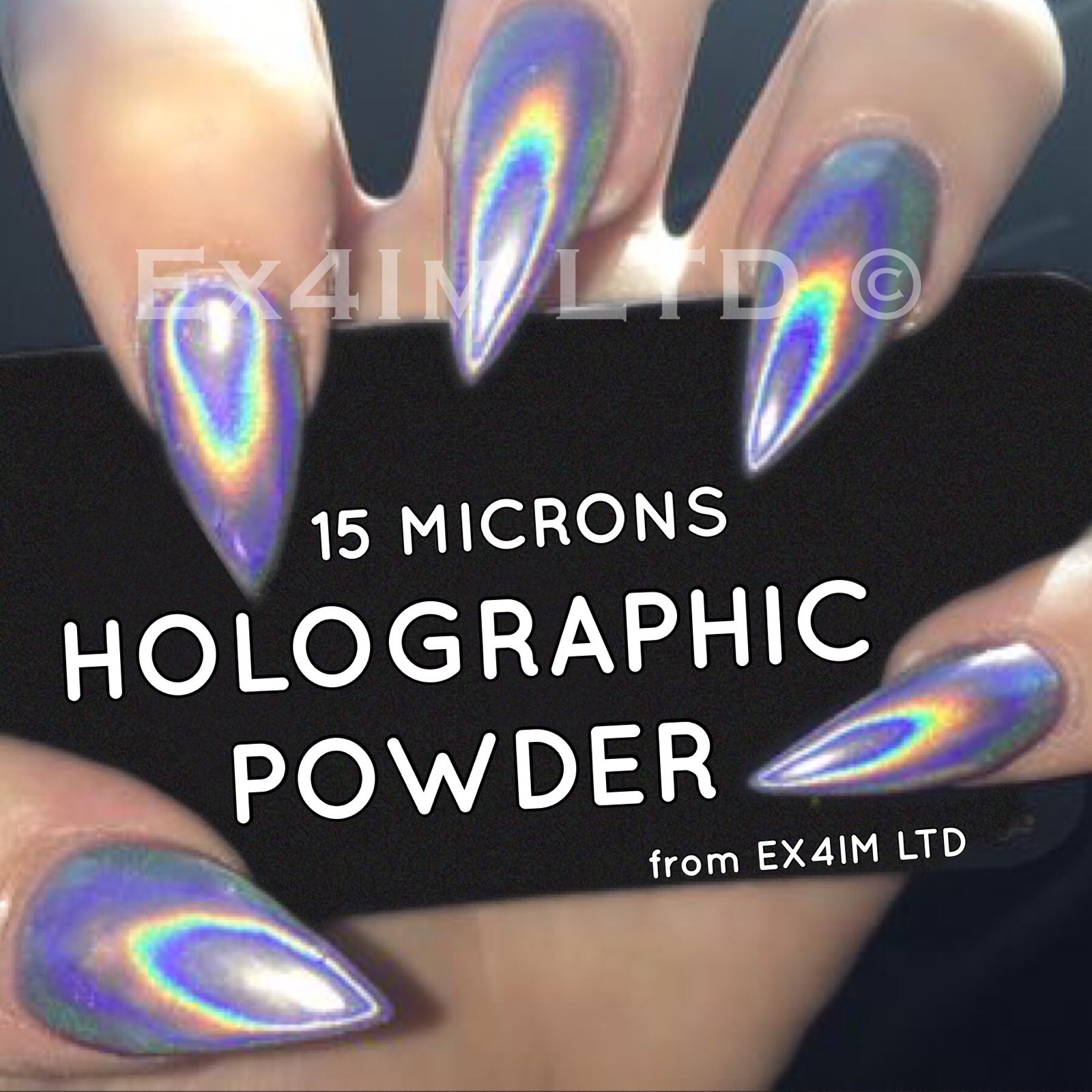 Holographic Unicorn Nail Pigment Ultra Fine 15 Microns Chrome Effect 1g Powder