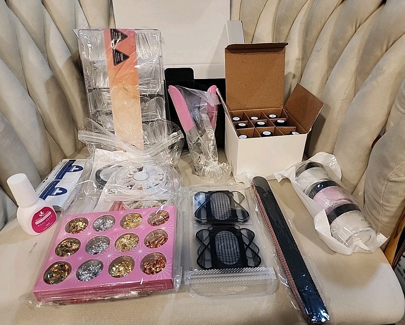 MAGIC ARMOR Acrylic Nail Kit with 42 in 1 Acrylic Powder Liquid Monomer and Base