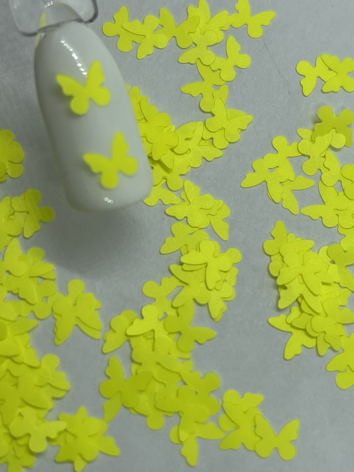 Butterfly 1 Neon Yellow Nail Glitter | 1 TSP | Gel Nail Art & Acrylic