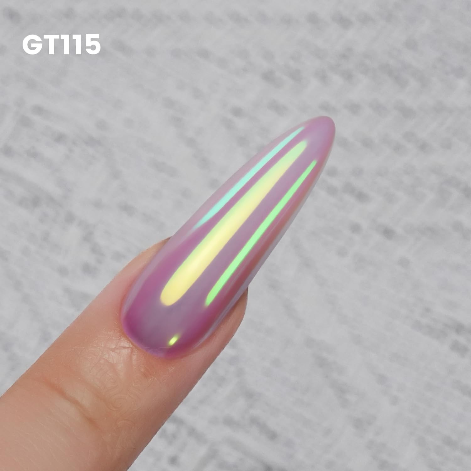 Yokefellow Gleamtap Cushion Aurora Chrome Nail Powder -Mermaid Aurora Effect,Nai