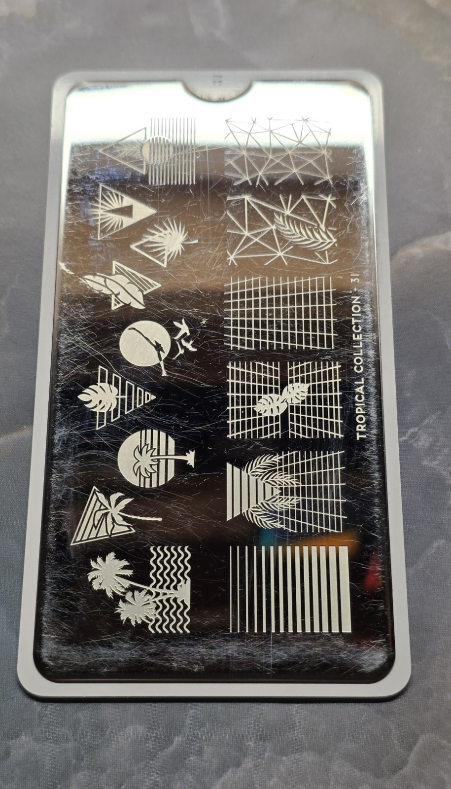 MoYou-London Tropical Collection 37 Nail Stamp Plate Boho Summer Beach sunset