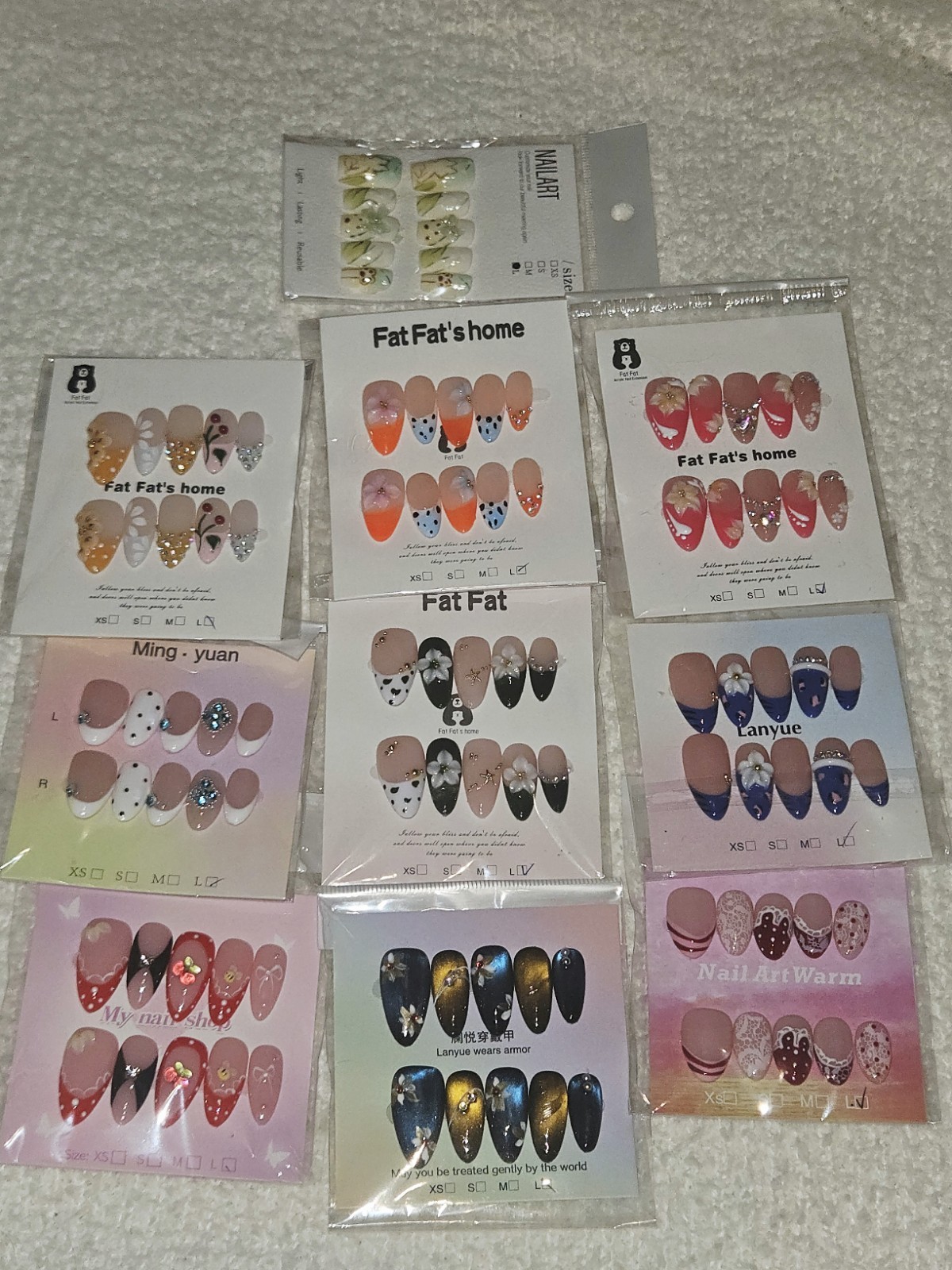Press On Nail Bundle Large Size 10 Sets