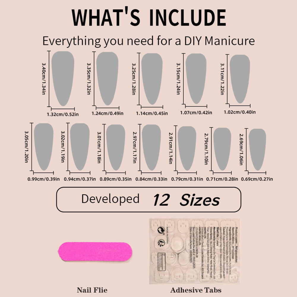 Extra-long Stiletto Fake Nail Silver Vine Press-on Nail Mechanical White False N