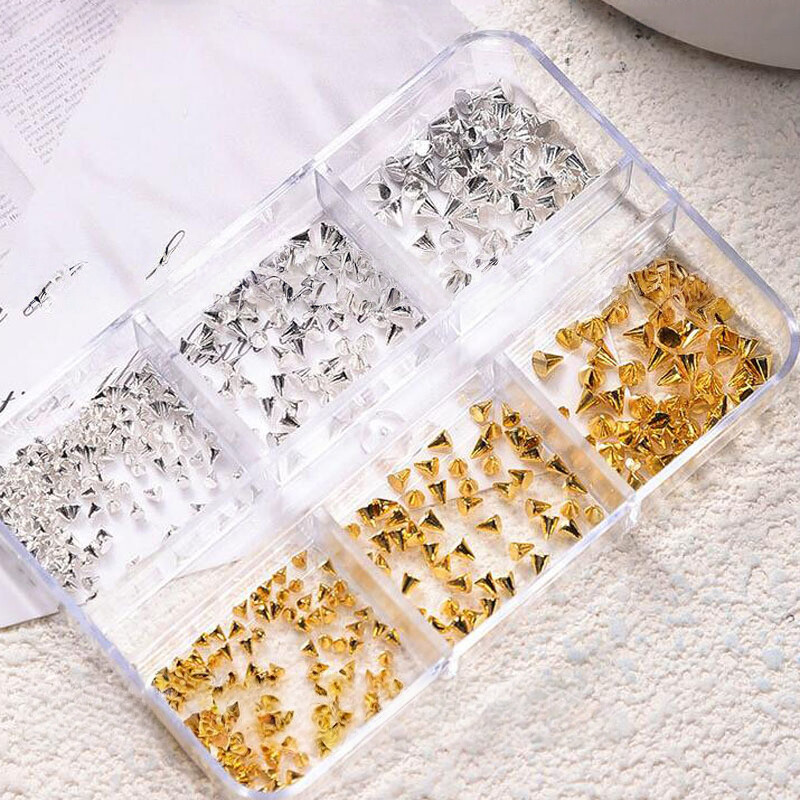 Nail Art Rivet Decor Punk Manicure Spikes Metal Studs Decor Charms Nail DIY