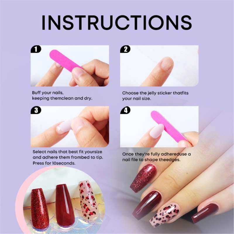24x Valentines Day False Nail French Cats Eye Press On Nail on Nail