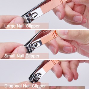Mani Set 10 in 1 Stainl Steel, Nail Clippers Scissors
