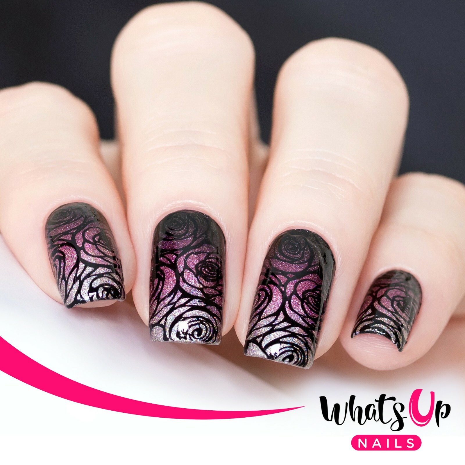 B044 From Ground Comes Life Stamping Plate For Stamped Nail Art Design