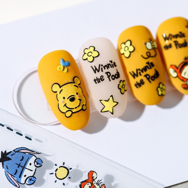 5D Nail Decals, Character Decal, Theme Nail Stickers, Honey Bear Nail Decals(21)
