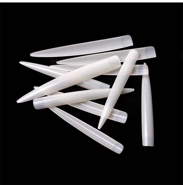 120Pcs XXL Stiletto Nail Tips Half Cover Extra Long Acrylic Extension False Nail