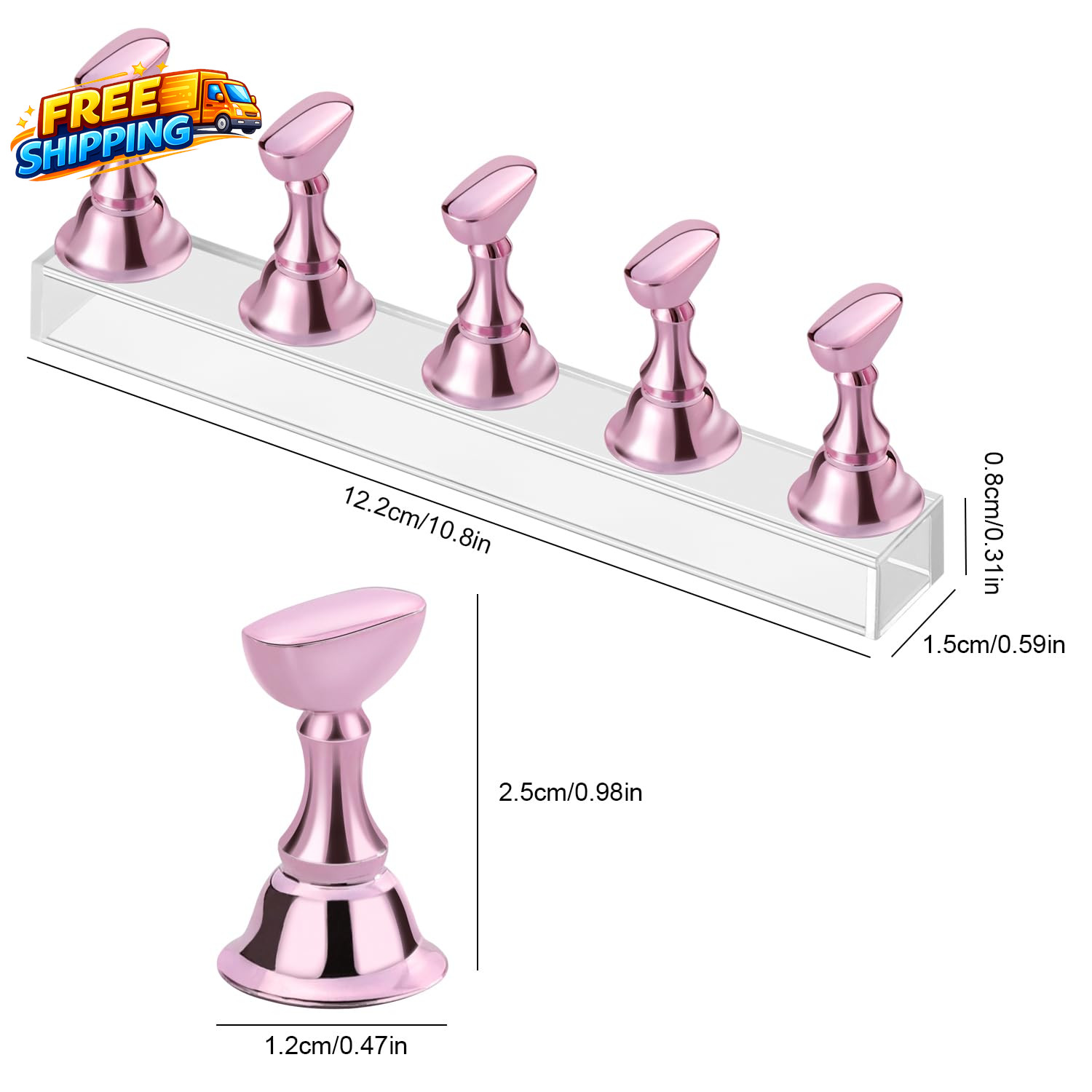 Nail Stand Acrylic Nail Art Display Stand Practice Nail Holder for Painting