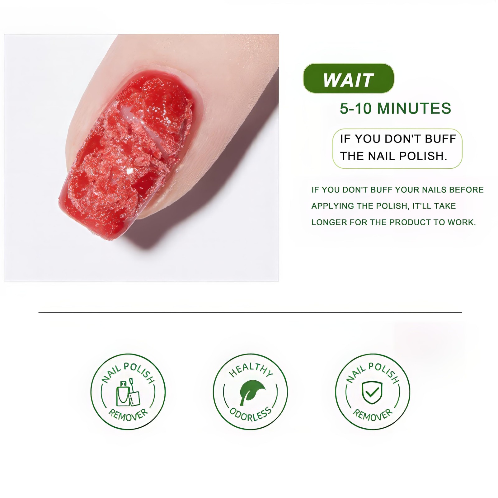 Larovyx 15ML Gel Nail Remover No Need Soaking or 10.2 Fl Oz (Pack of 1)