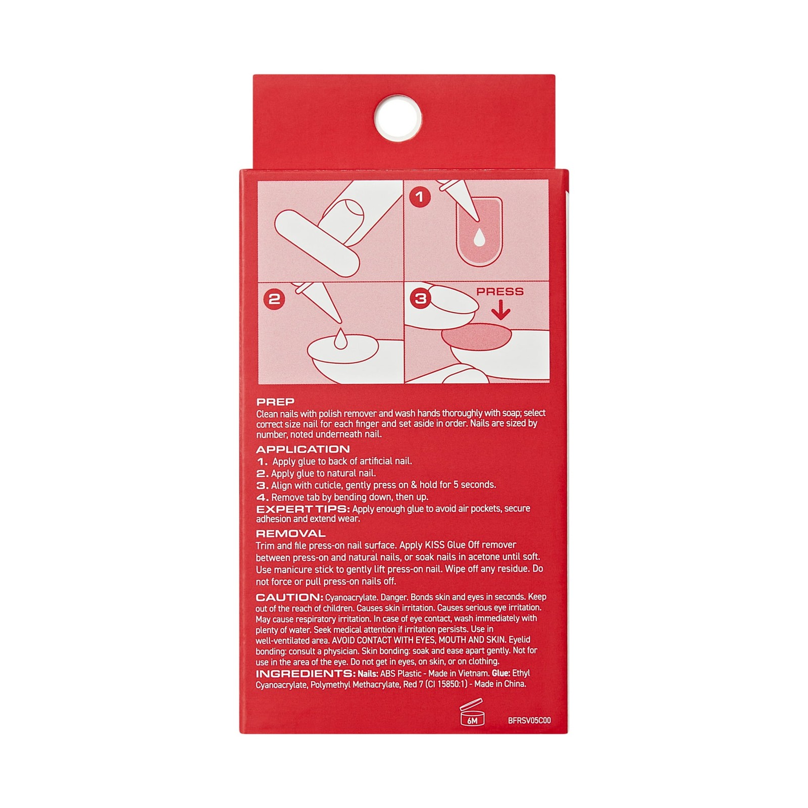 Broadway by Kiss French Tip Press On Nails, ‘String of Pearls’, White, Short Squ