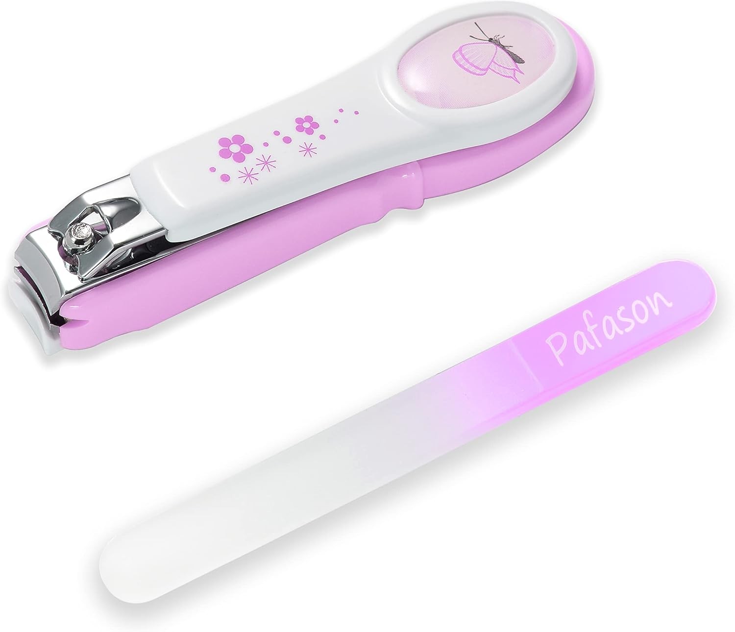 PAFASON Baby Safety Nail Clipper Cutter Trimmer with Nail Catcher and Baby