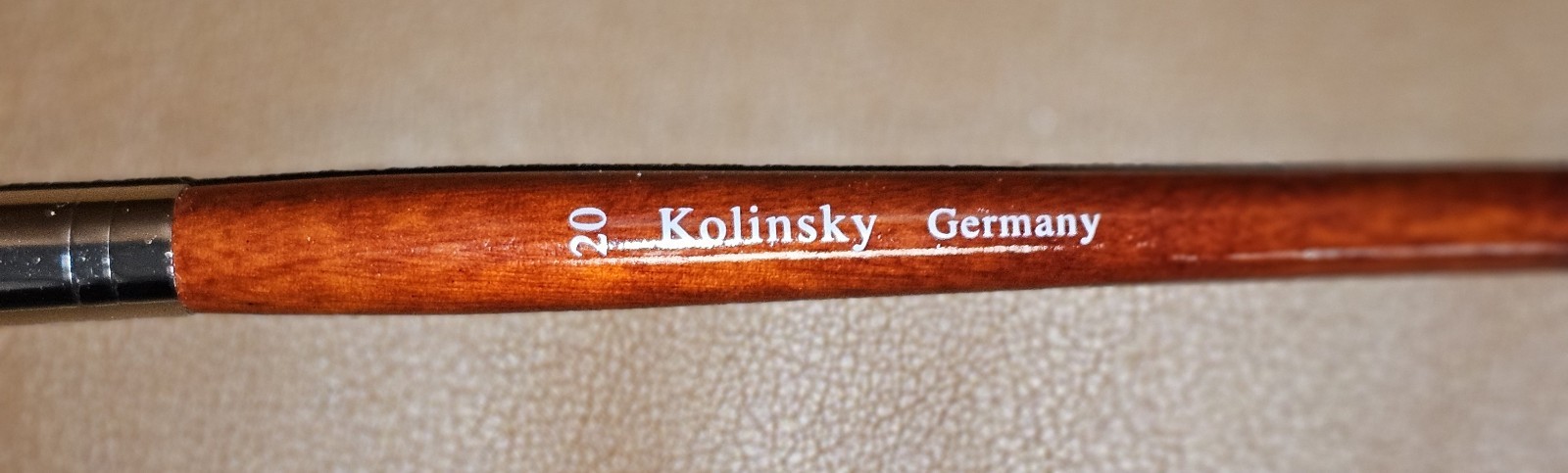 Kolinsky Sable Acrylic Nail Art Brush Round Red Wood Handle Professional size 20