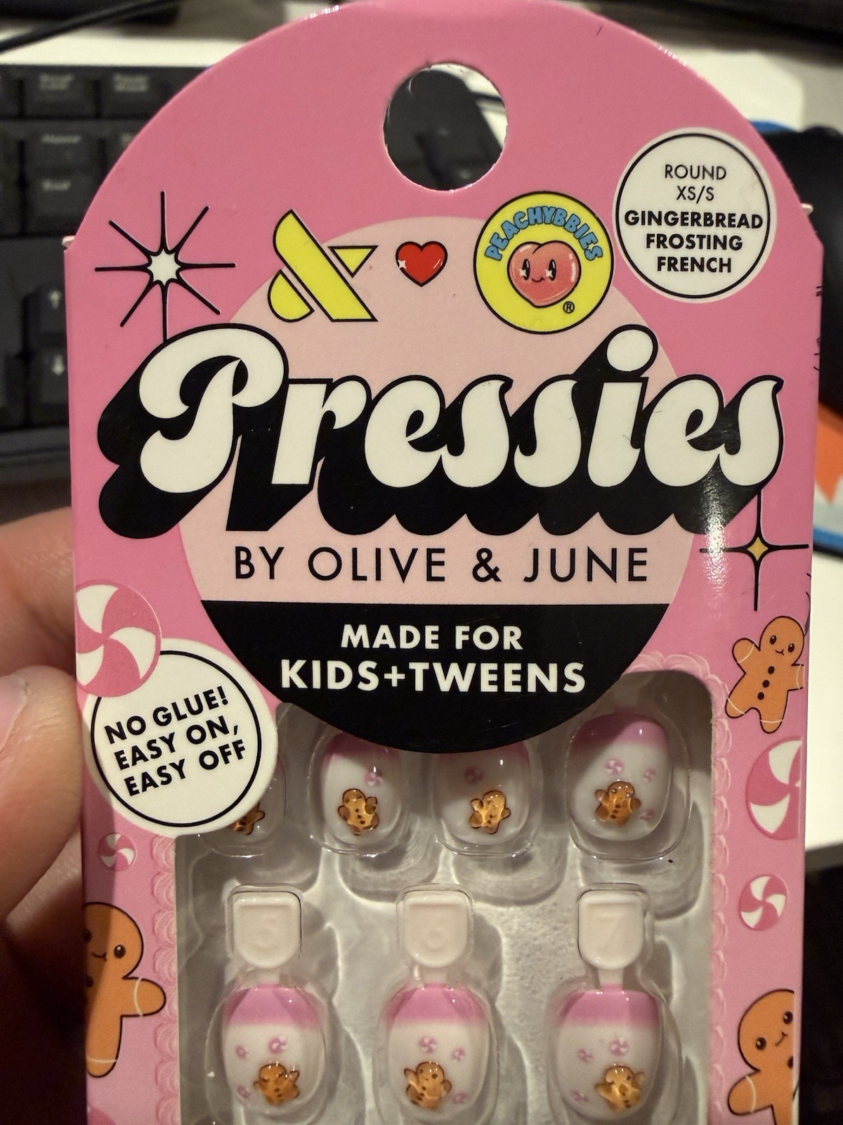 2x 💅🏻 Olive & June Pressies Mani Minis XS/S Kids Tweens Nails Pink & Blue 🆕
