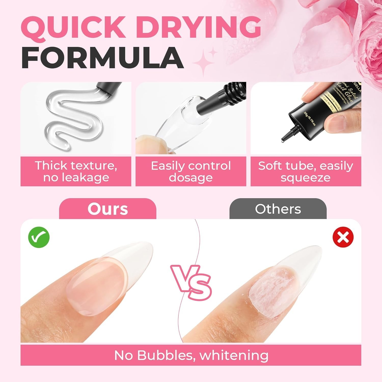 Super Strong Nail Glue – 20g Fast-Curing Gel for Press On & Acrylic Nails