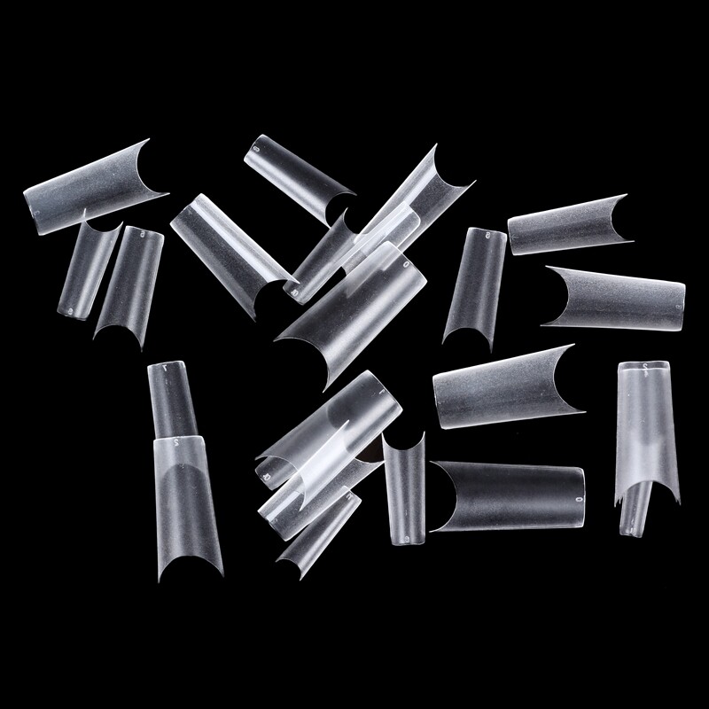 Thin Half Cover Single Size Square Refill Tips Bag of 240 pcs Pick Size #4-11