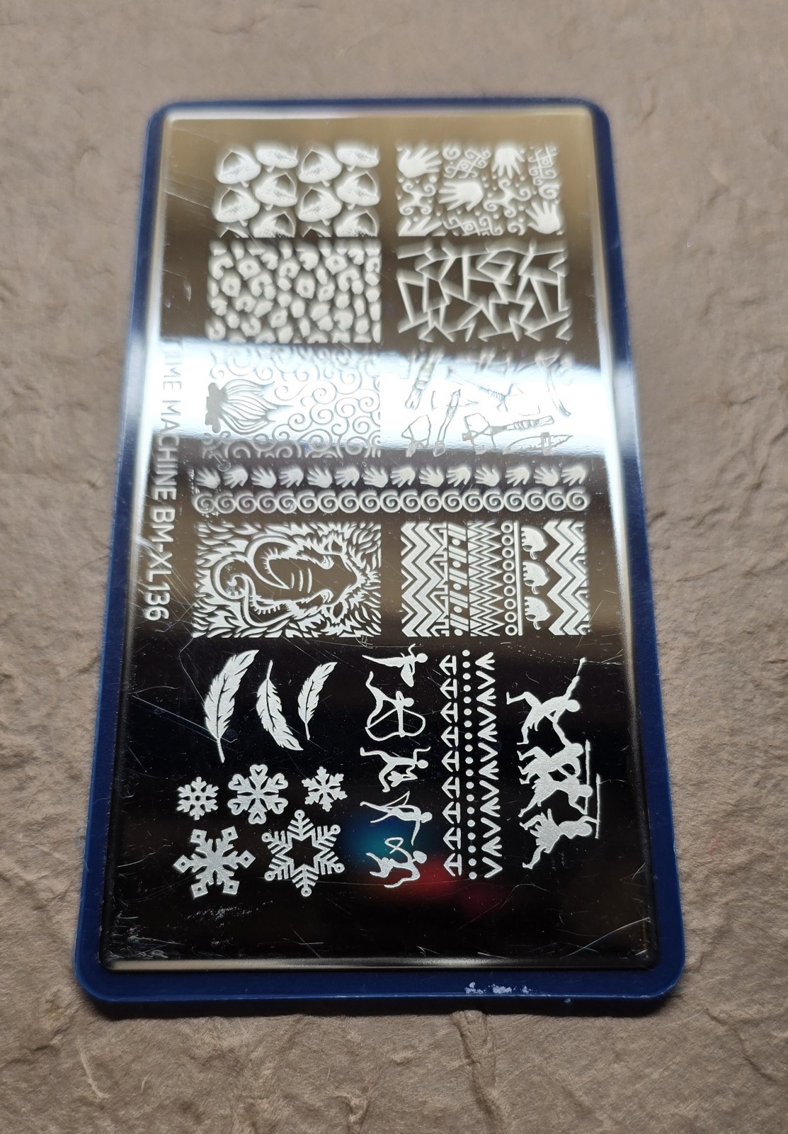 HTF Maniology Bundle Monster Time Machine BM-XL136 Tribal Africa Nail Stamp Plat