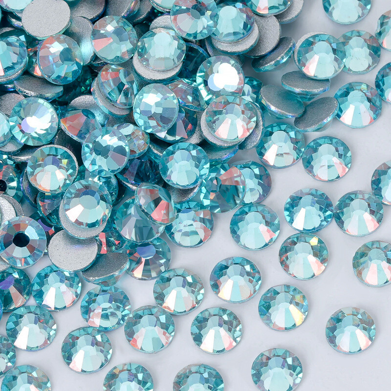 NEW Color Golden Light Crystal Glass Flatback Rhinestones Nail Art Clothes Decor