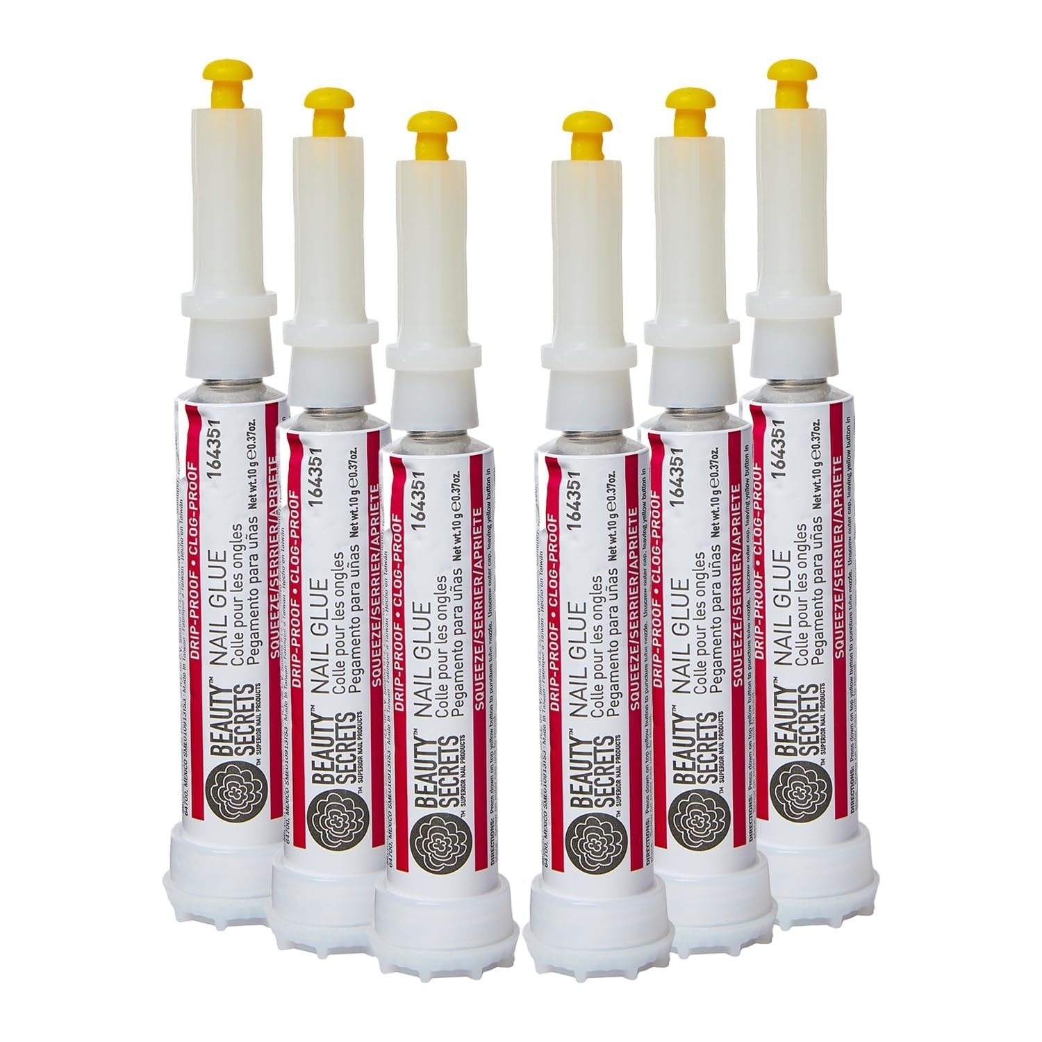Nail Glue 6 Pack – Drip & Clog Proof Adhesive for Strong, Long-Lasting Nails