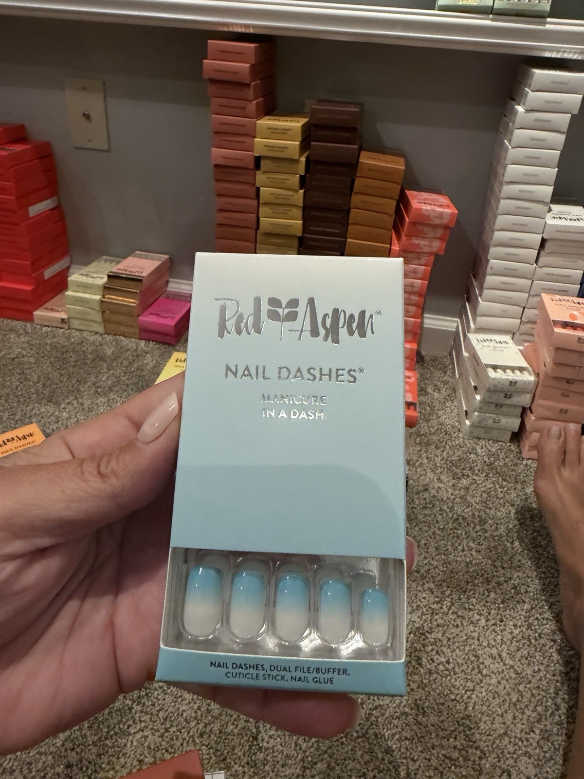 Red Aspen Nail Dashes