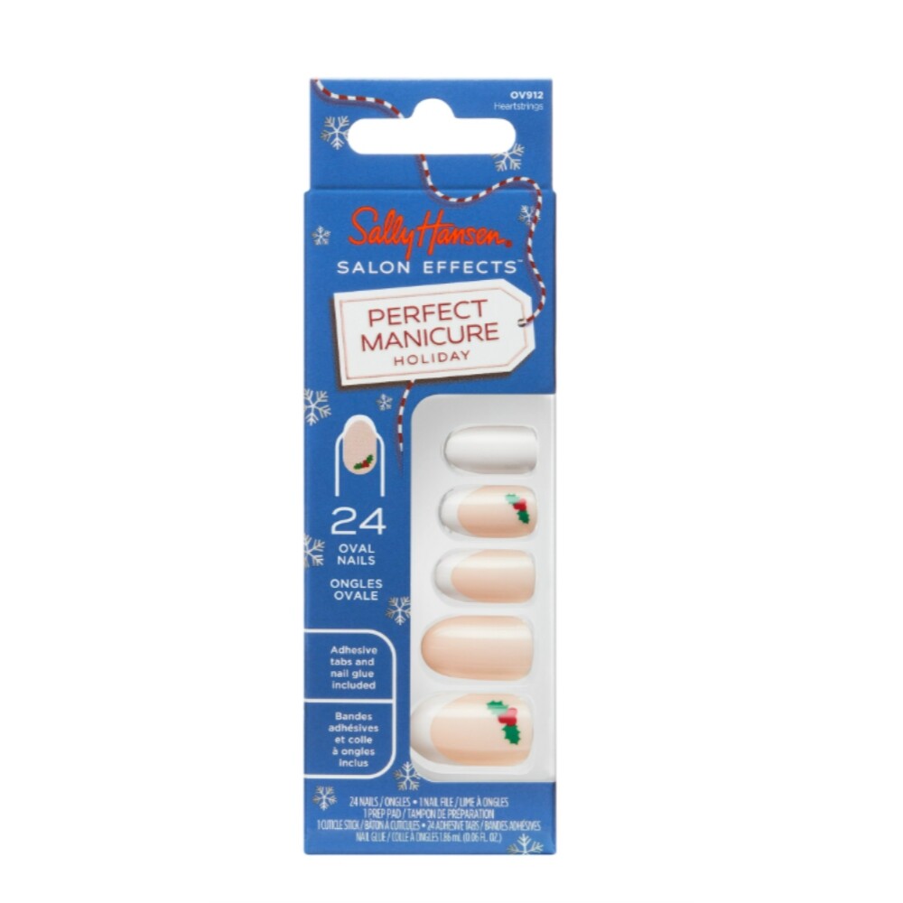 Sally Hansen Salon Effects® Perfect Manicure Holiday Heartstrings Press On Nails