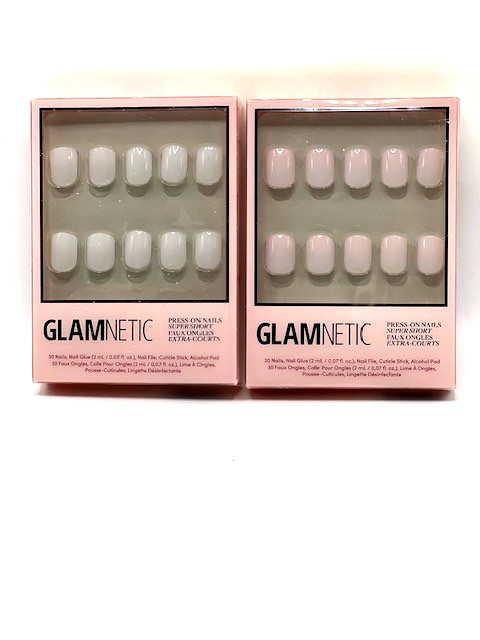 Glamnetic Press-On Nails Super Short Ongles 2 Sets In Box New Sealed Easy To Use