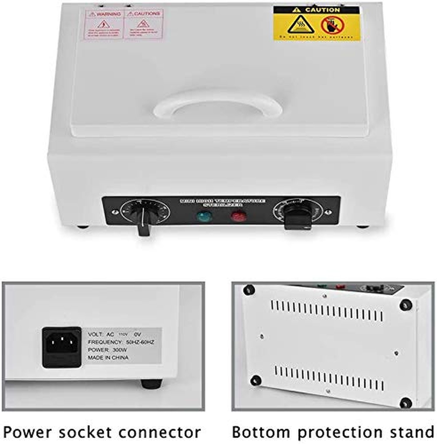 300W Heat Sterilizer NV-210 w/Timer Disinfection Box Manicure Pedicure SPA Sa…