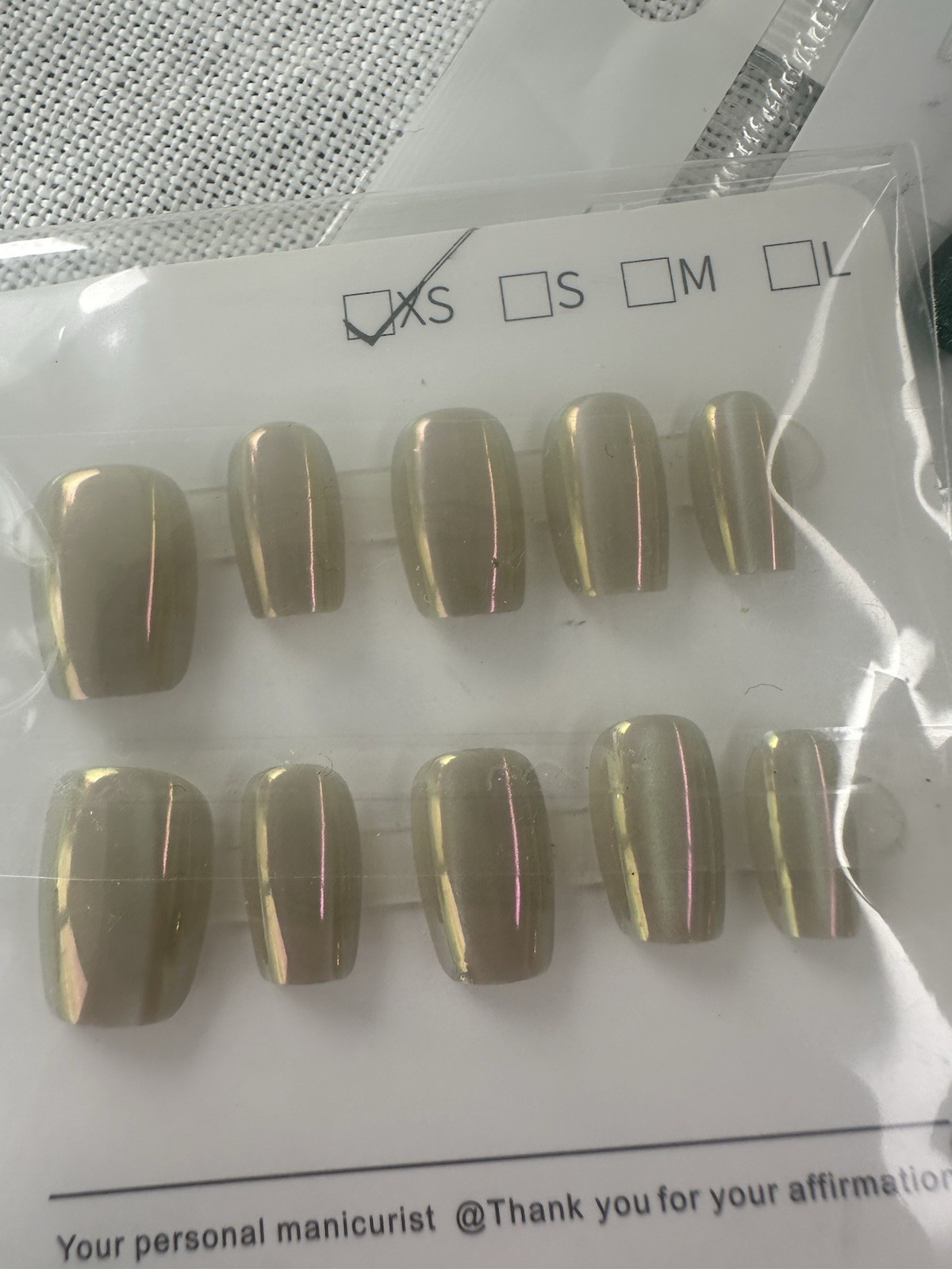 10 pairs 100 pieces size Small xs press-on nails