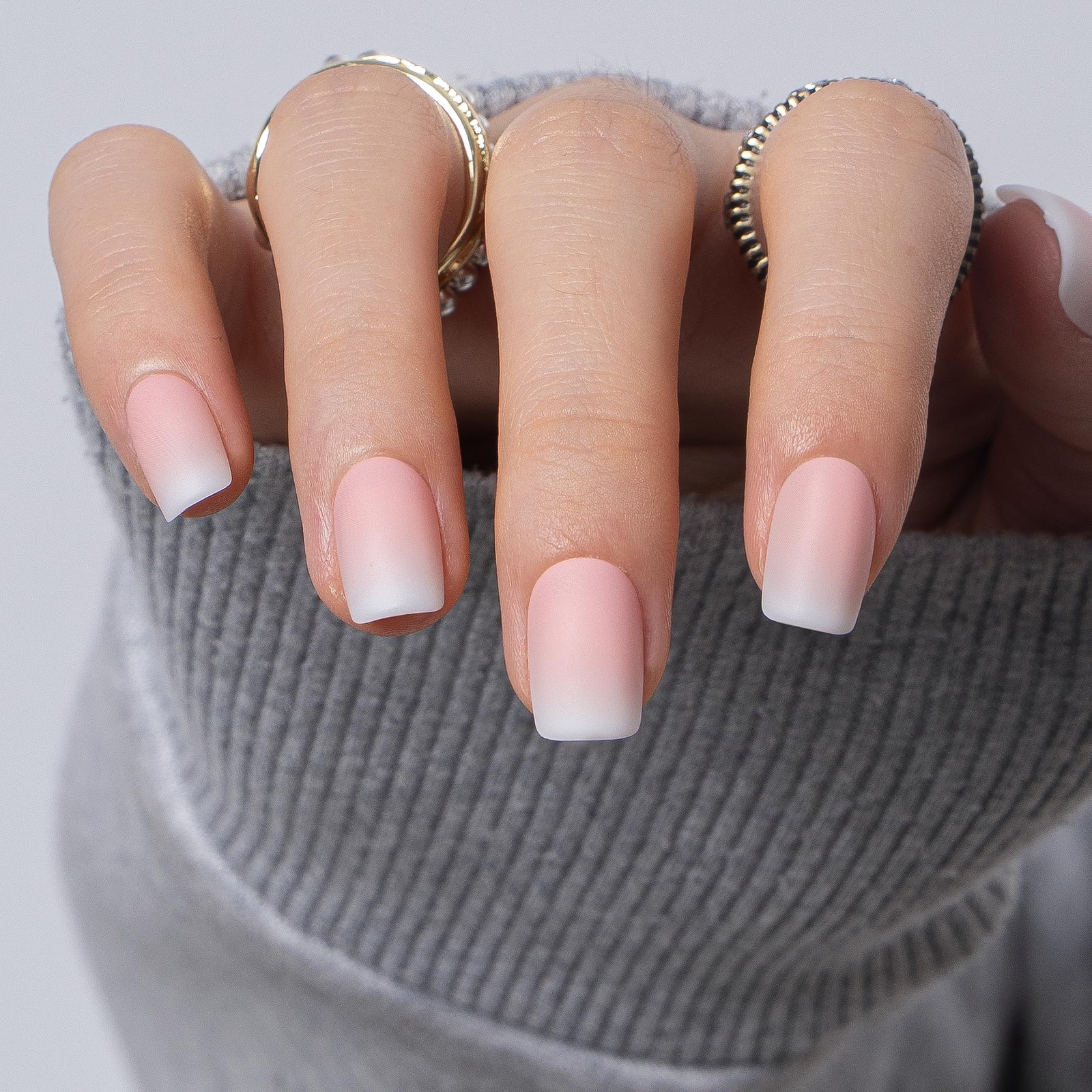 CurvLife Soft Gel Press On Nails Square, Long-Lasting Reusable Fake Nails Kit…