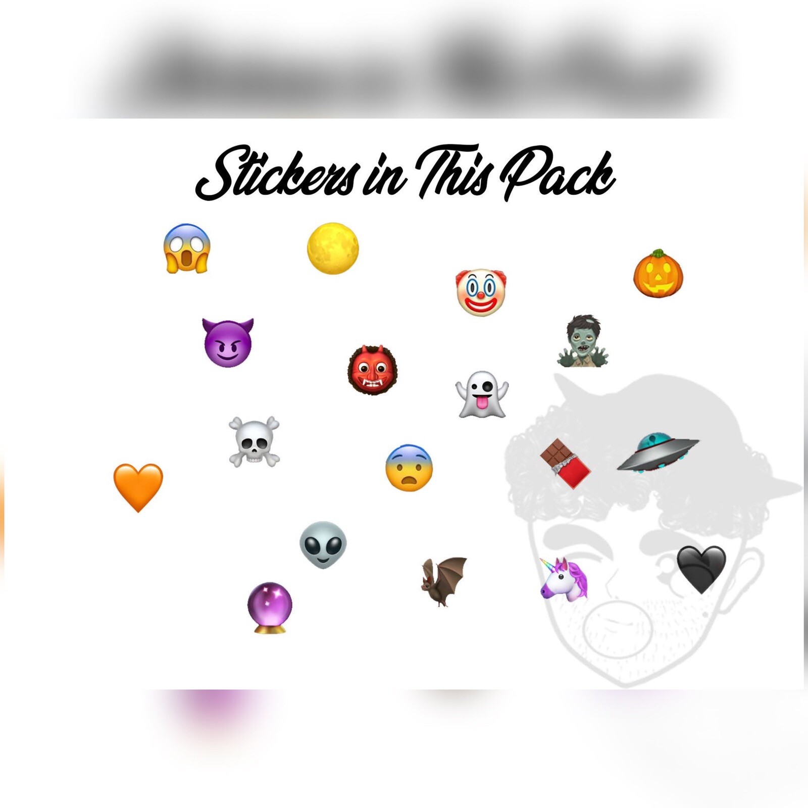 Nail Art Stickers Water Decals Transfers- iPhone Emoji