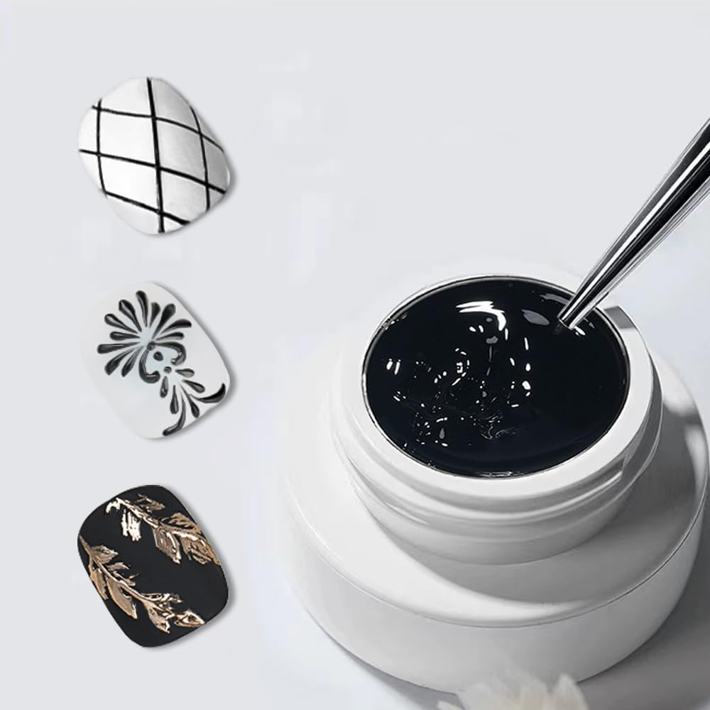 Solid 3D Nail Sculpting Gel for Nail Art, 3D Nail Art Gel Multifunctional 3D …