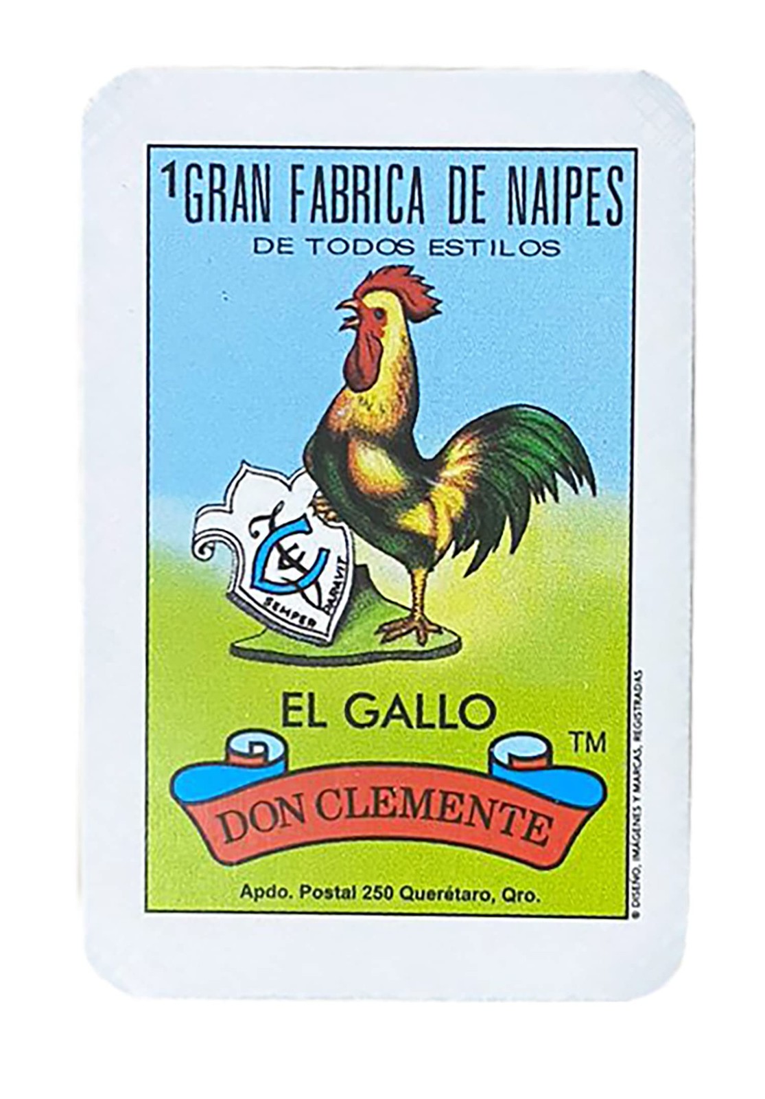 Loteria Mexicana Tradicional Jumbo 14 x 9 inches, Yellow, Green, Red, Blue