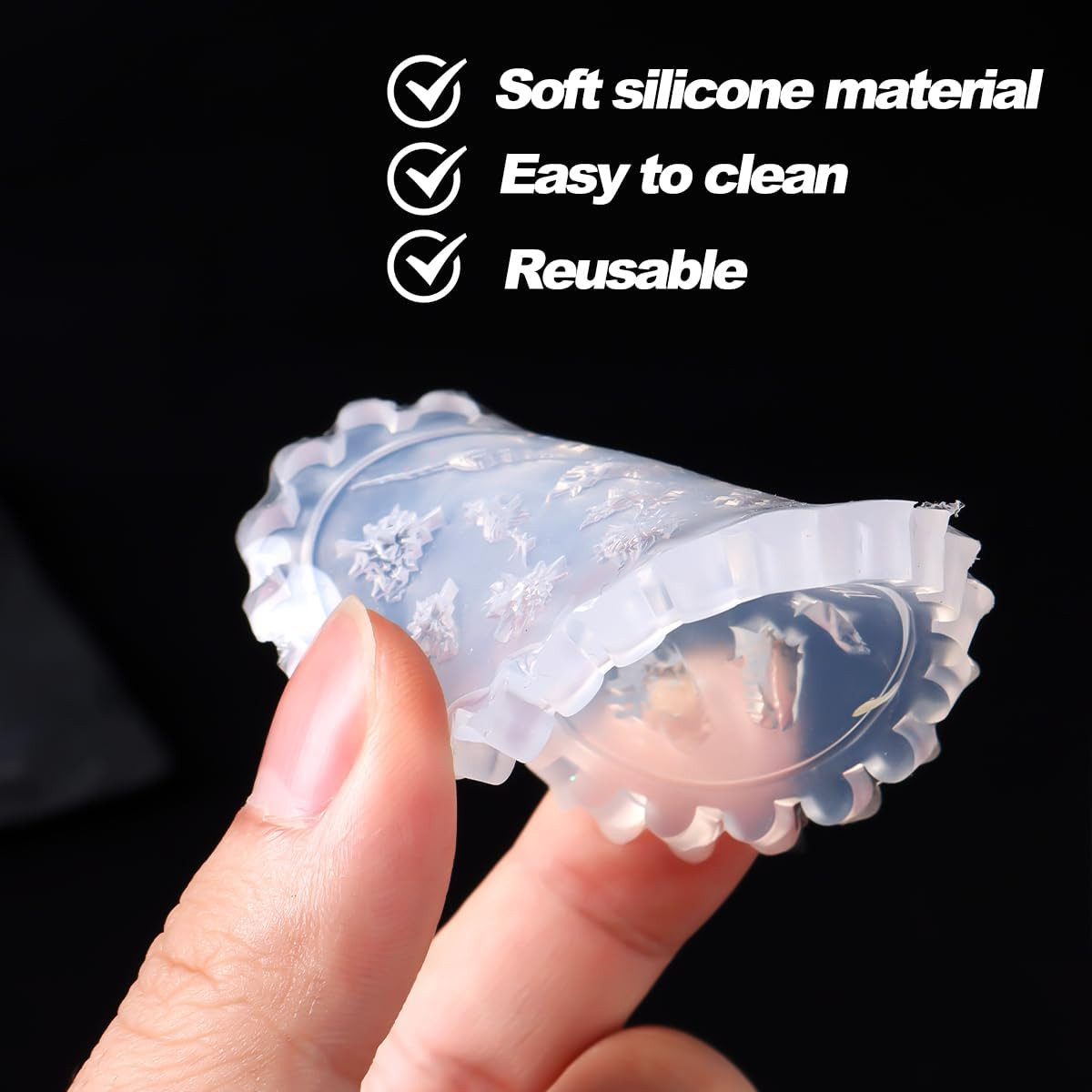 3D Starfish Silicone Nail Molds – 3Pcs Ocean-Themed Nail Art Tools