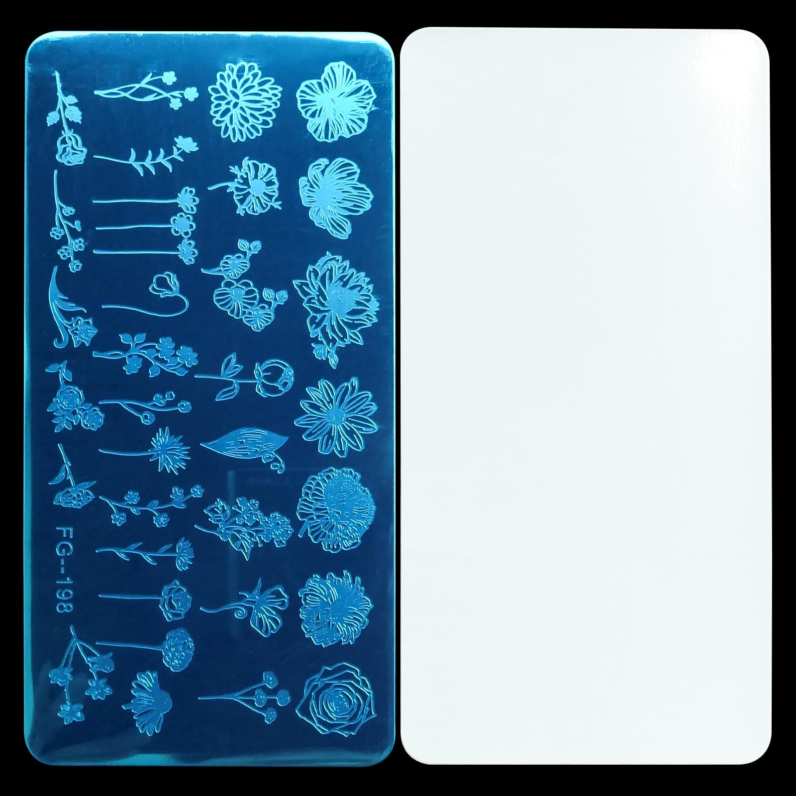 Nail Stamper Kit 7pcs Nail Stamping Plates Geometric Mandala Flower Nail Sten…