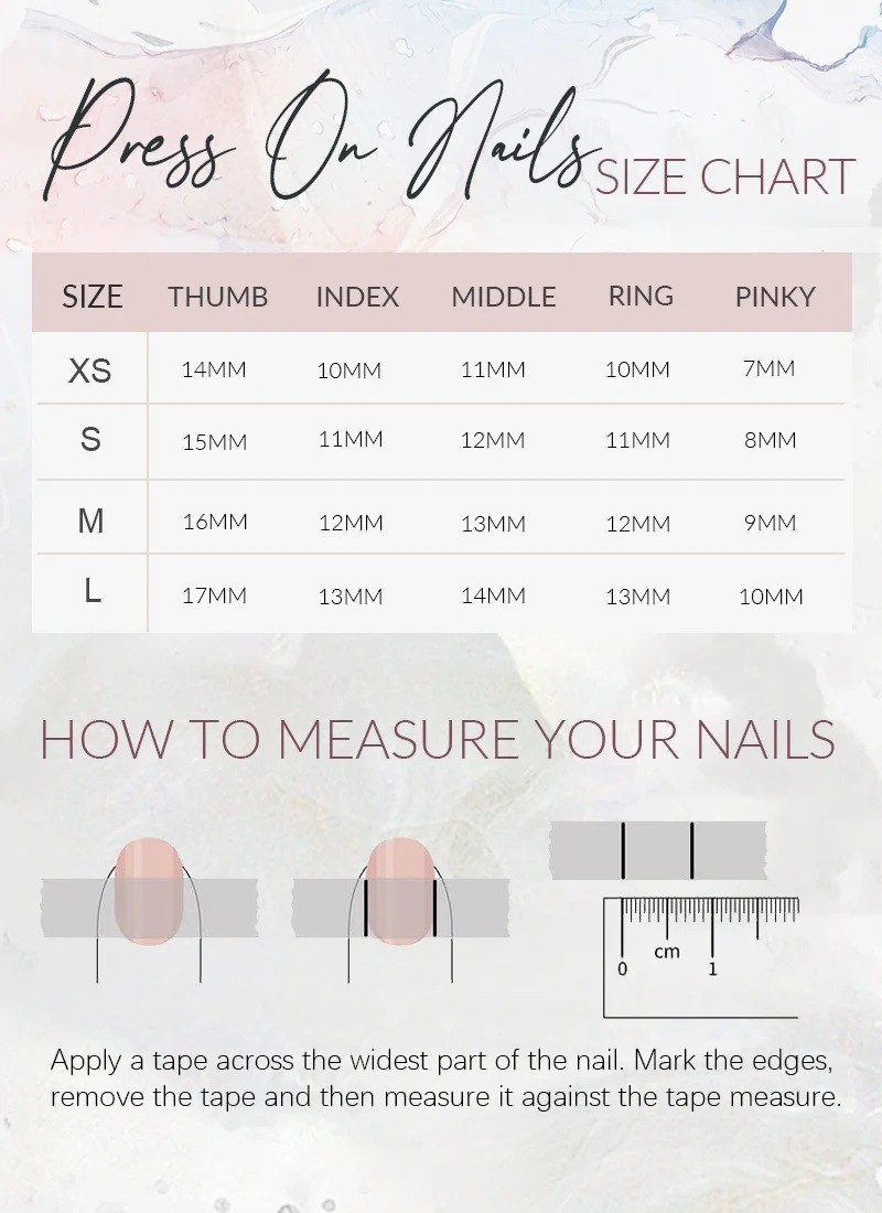 Press On Water Nails – Hot Pink, Opal Pink Glitter Size Medium (10 pack)