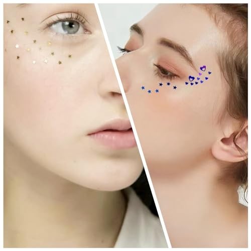12 Colors Star Moon Butterfly Shaped Glitter Confetti – Holographic Flakes