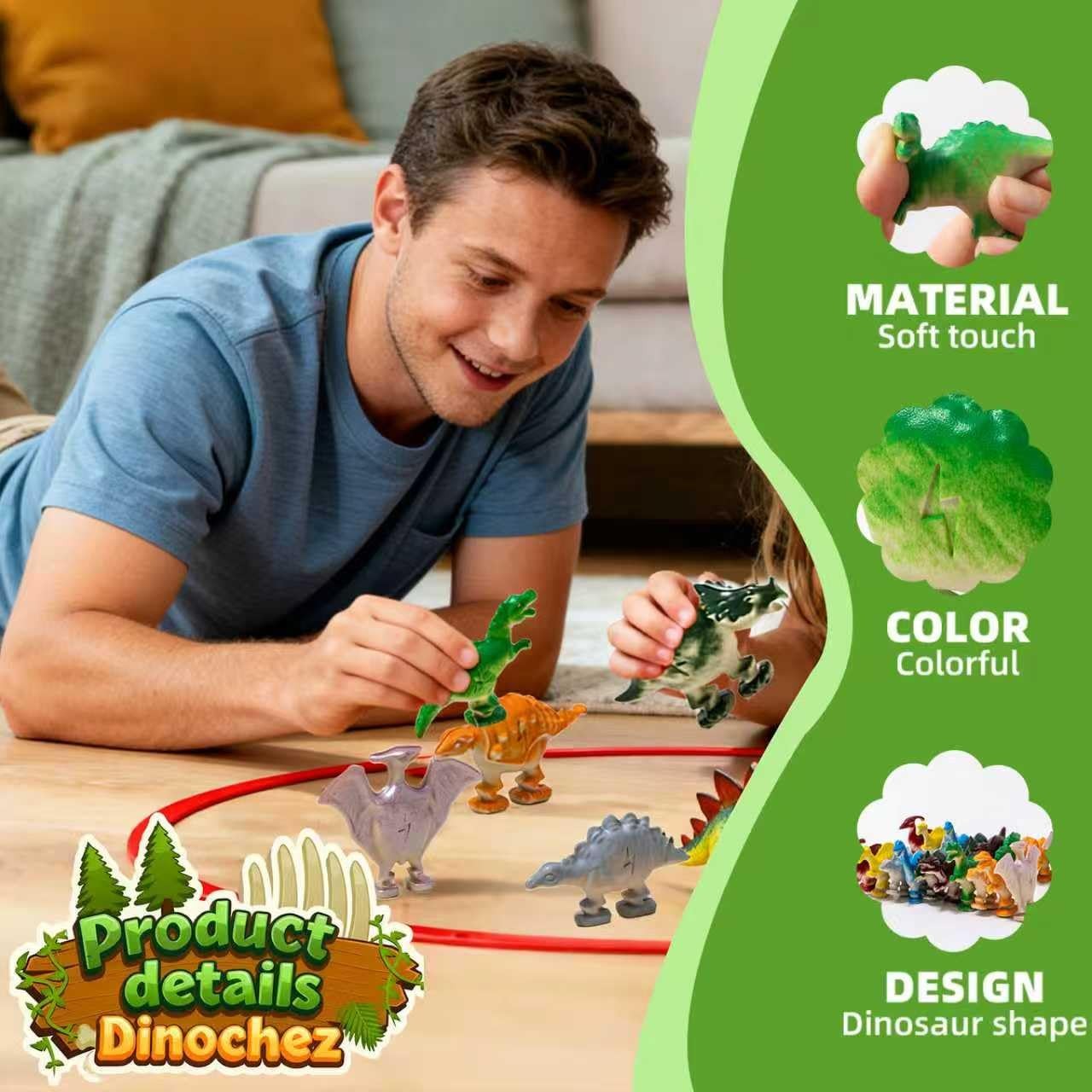 Dinochez Dinosaur Chess Game Set 2026, 20 Pcs Medium, Colorful