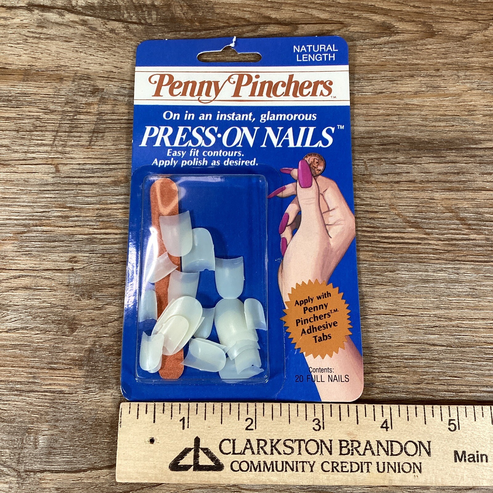 New Vintage Lee Penny Pinchers Press On Nails, Fake Finger Nail, Retro