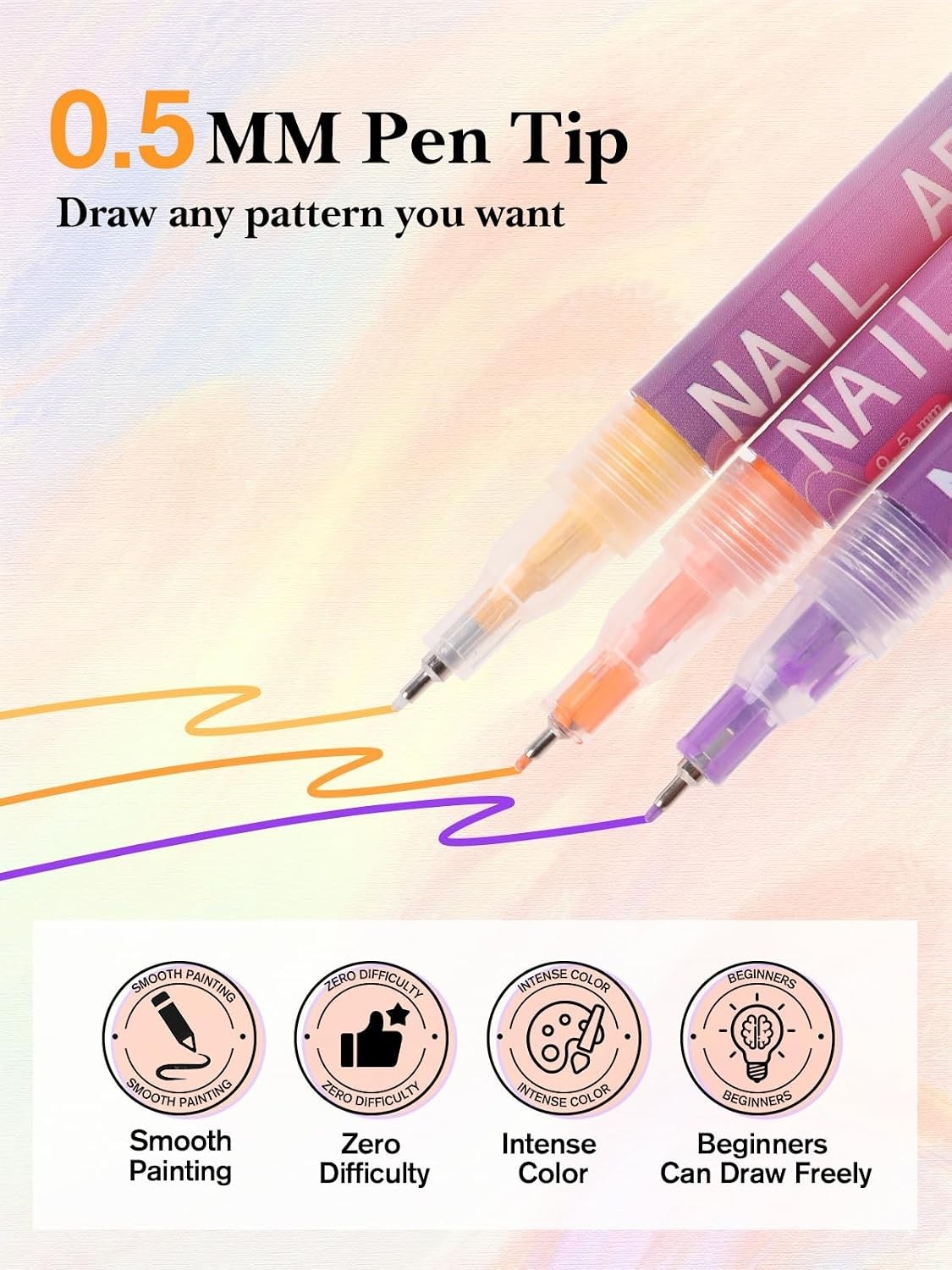 Intricate Nail Design Pens – Fine Tip for Precision Artwork