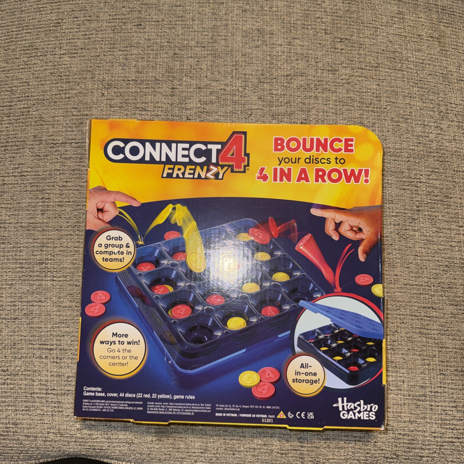 Connect 4 Frenzy Game | Bounce Discs 4 The Win | Family Party Not Applicable