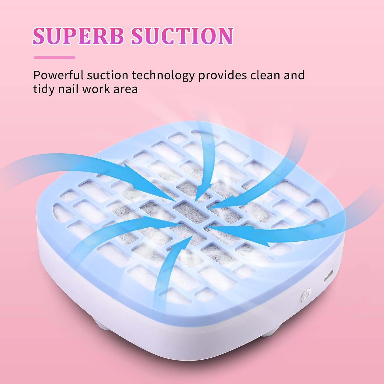Nail Fan Dust Collector – Lightweight, Powerful & Ideal for Nail Art Enthusiasts
