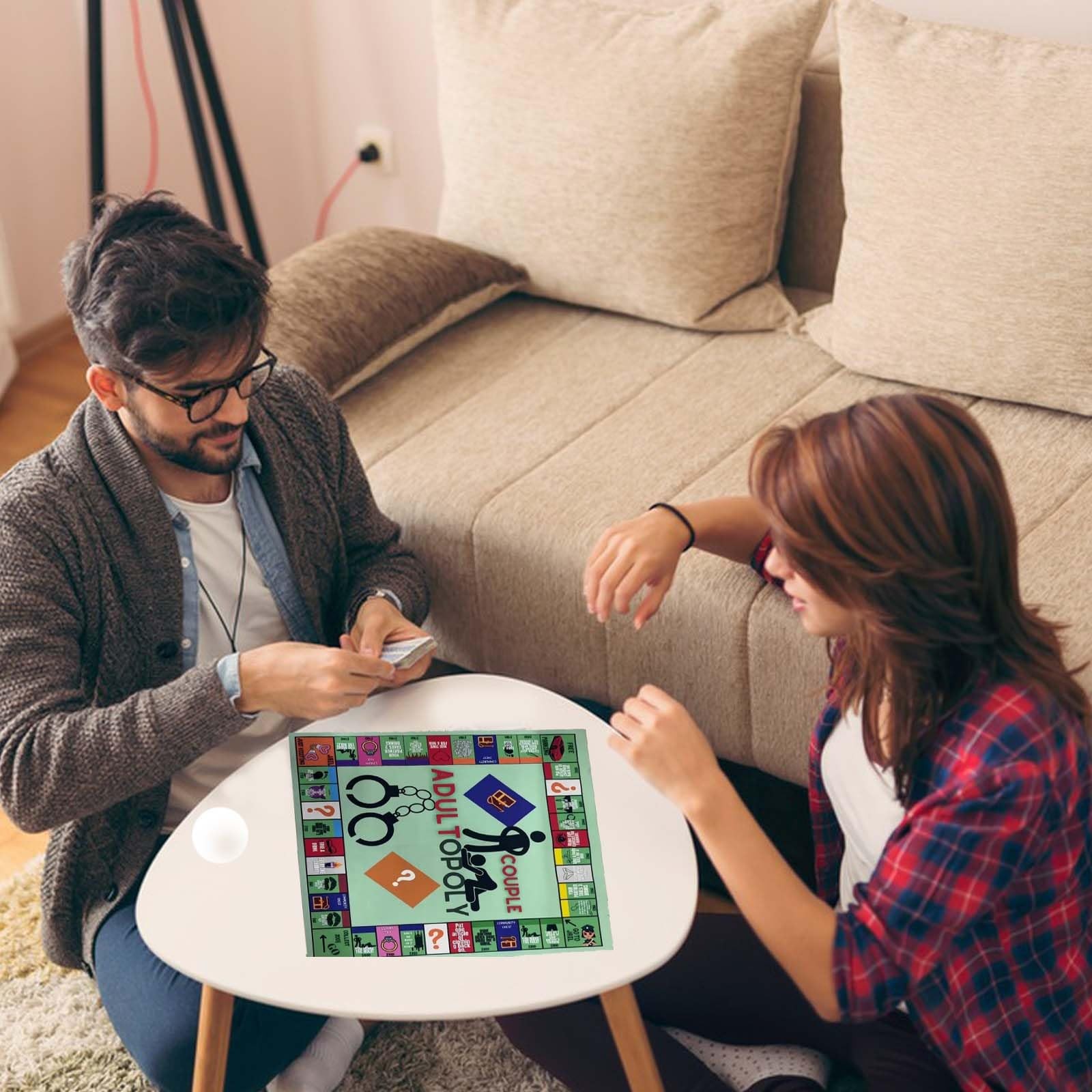 Adult Board Game,Couple Opoly L: 7.87″ W: 5.12″ H: 1.18″