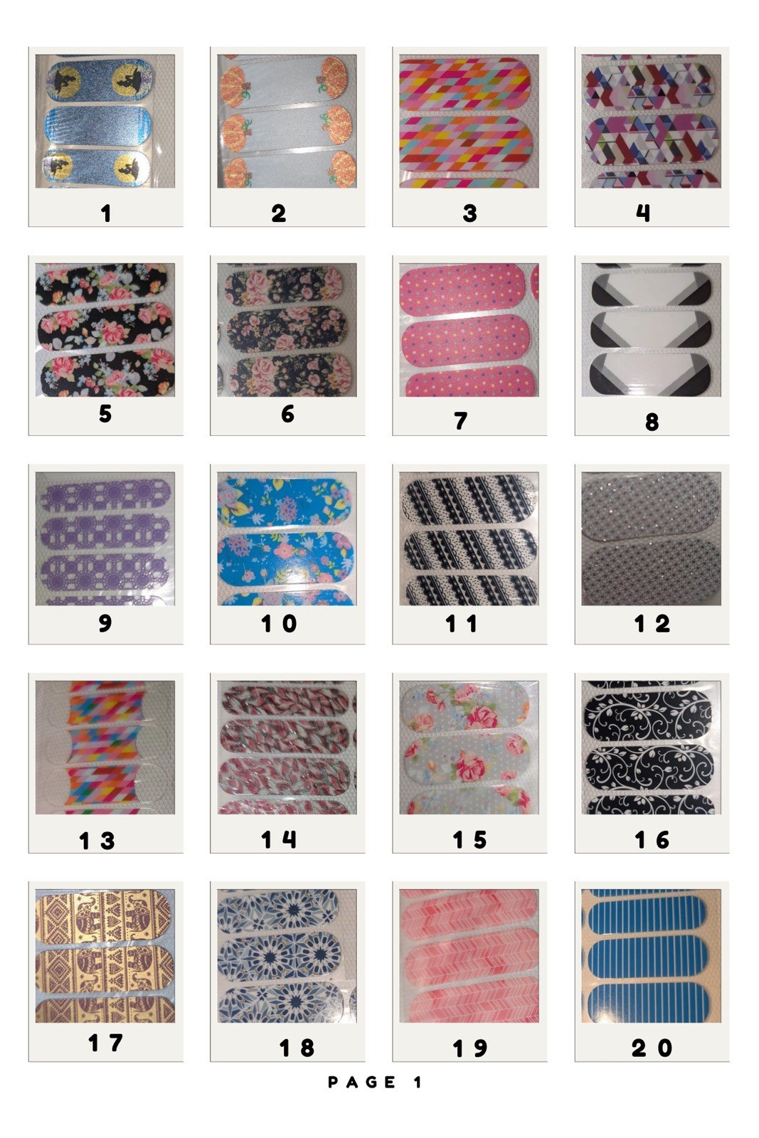 Jamberry Nail Wraps HALF SHEETS – 25% Discount when you buy 4!
