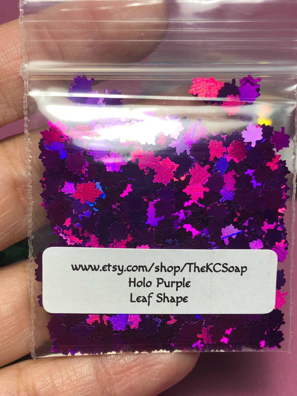 Solvent Resistant Holo Fall Leaf Glitter U Choose Color Nail Art Face Crafts USA