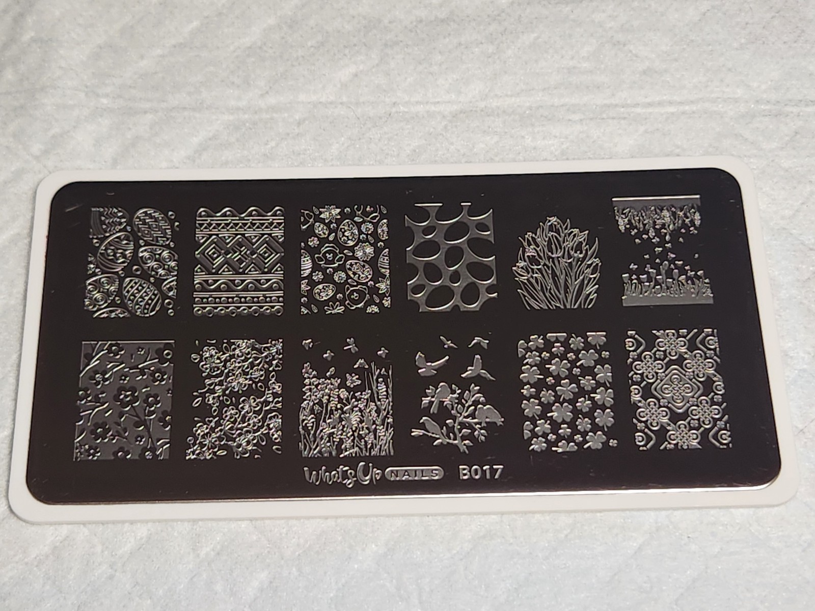 What’s Up Nail Stamping Plate B017 – Spring Elation