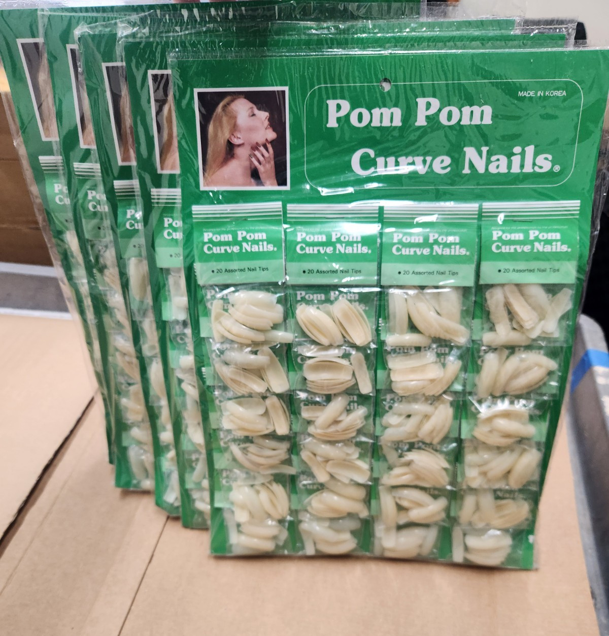 Retail Packaged Curved Nail Tips 2400 pcs (rm.2-oo)