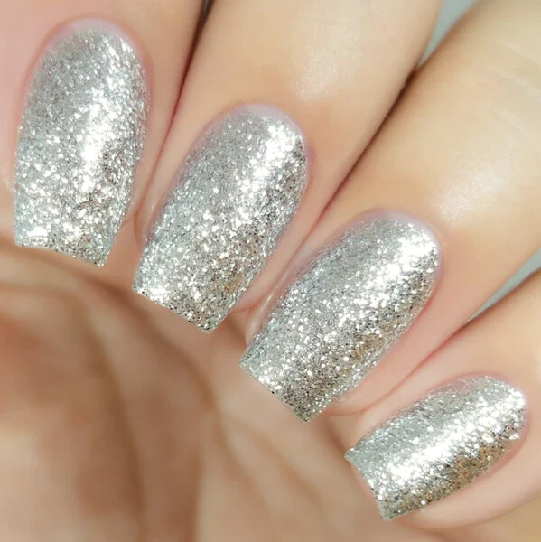 10 CUCCIO PRO Dipping Dip Powder Polish Silver w/silver mica 0.5oz +FREE GIFT!