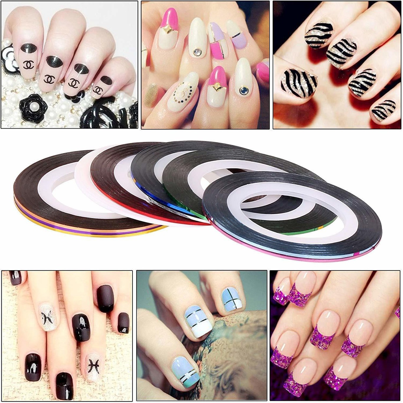 D.B.Z. NAIL COMBO 1 MULTICOLOR (Pack of 6)