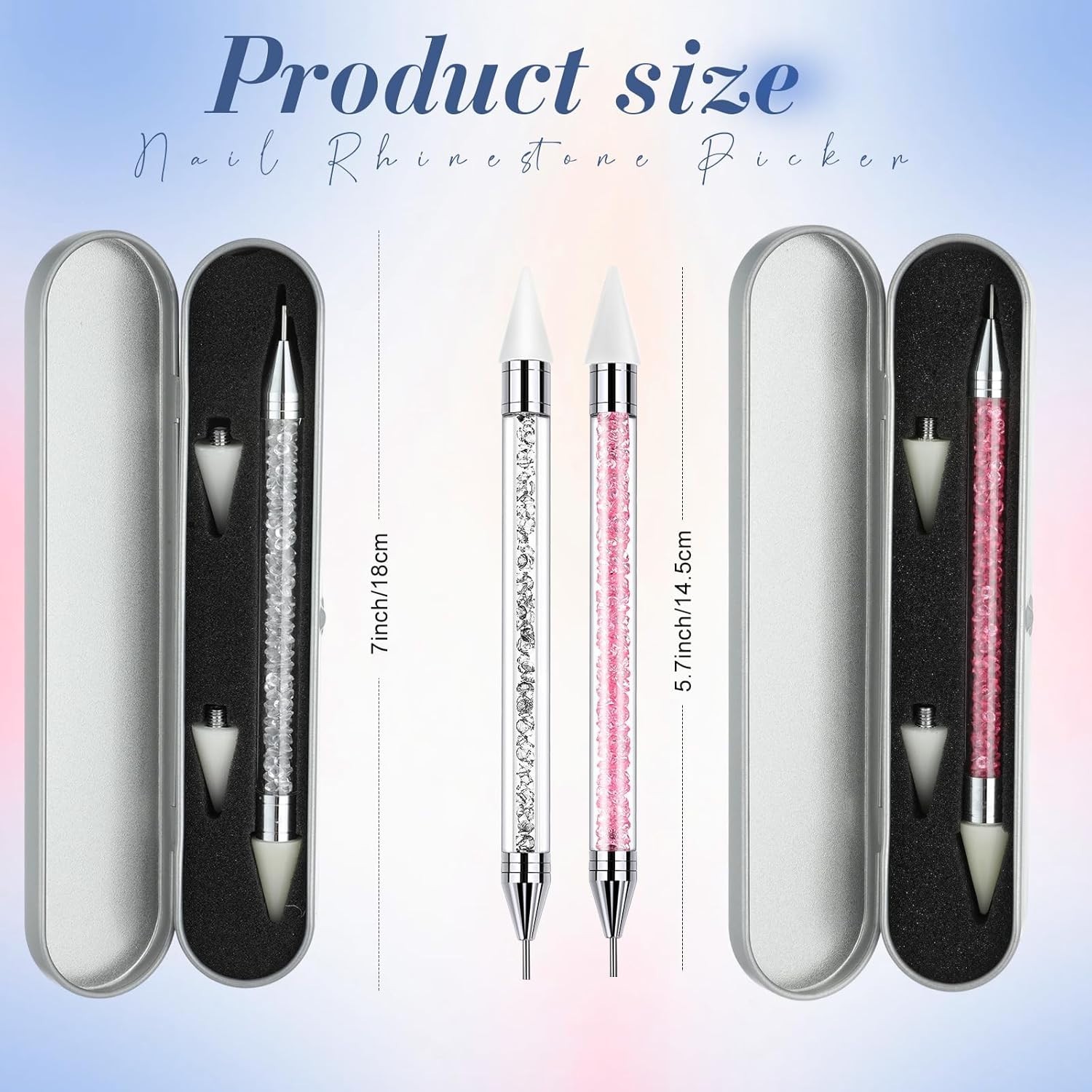 Quality Rhinestone Dotting Pens with Wax Tip – Perfect for Nail Enthusiasts